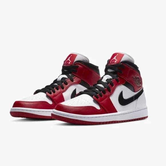 Jordan 1 Mid Chicago (2020) Brand New Mens 10 B&R - Picture 13 of 14